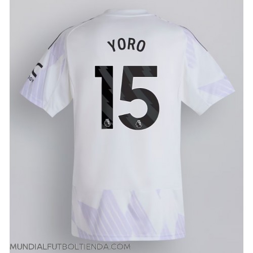 Camiseta Manchester United Leny Yoro #15 Segunda Equipación Replica 2025-26 mangas cortas Camiseta Manchester United Leny Yoro #15 Segunda Equipación Replica 2025-26 mangas cortas